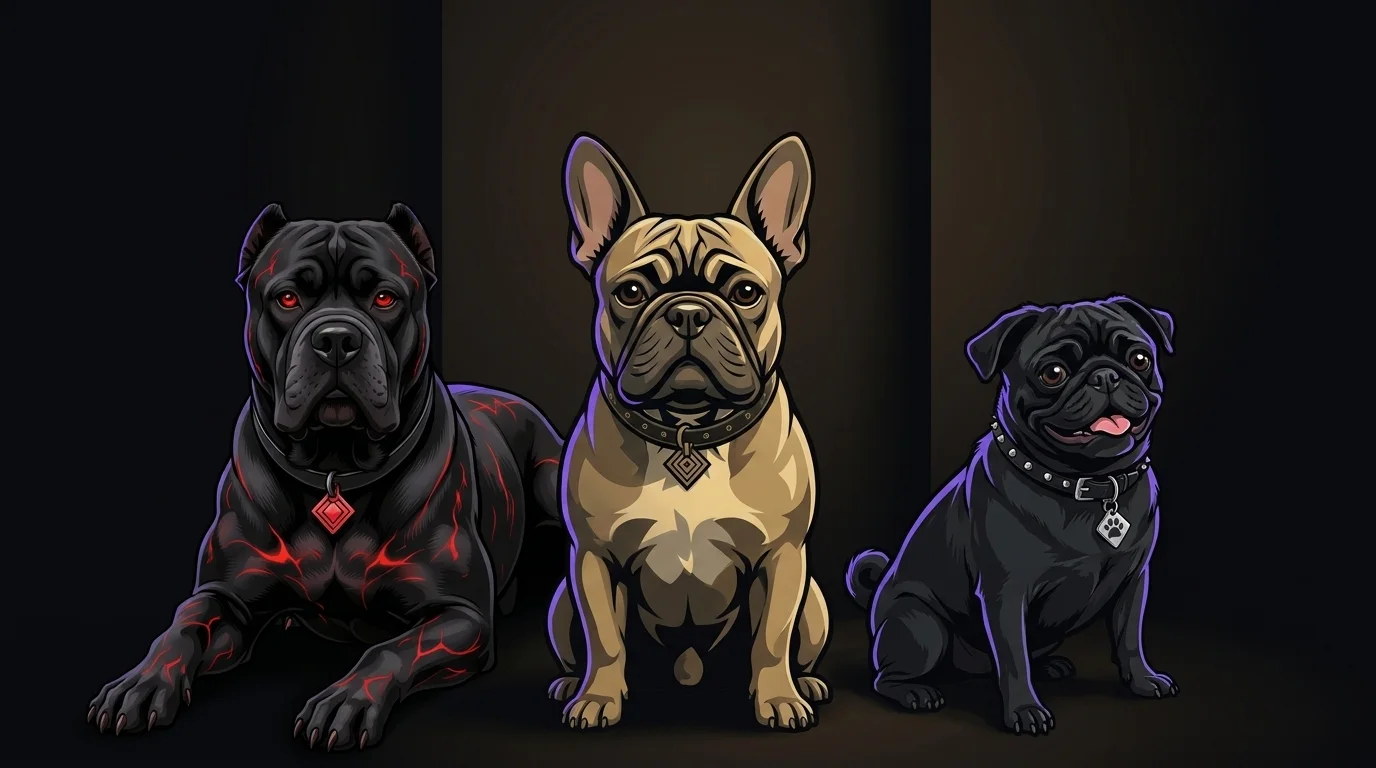Nero, Frank and Turbo — the pack